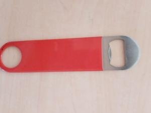 Destapador de Botellas Profesional de Acero Inoxidable | Mango Rojo Antideslizante